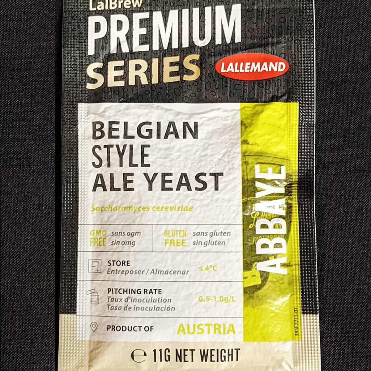 Lallemand Abbaye BelgianStyle Ale Yeast 11g Granarium Brewing Supplies